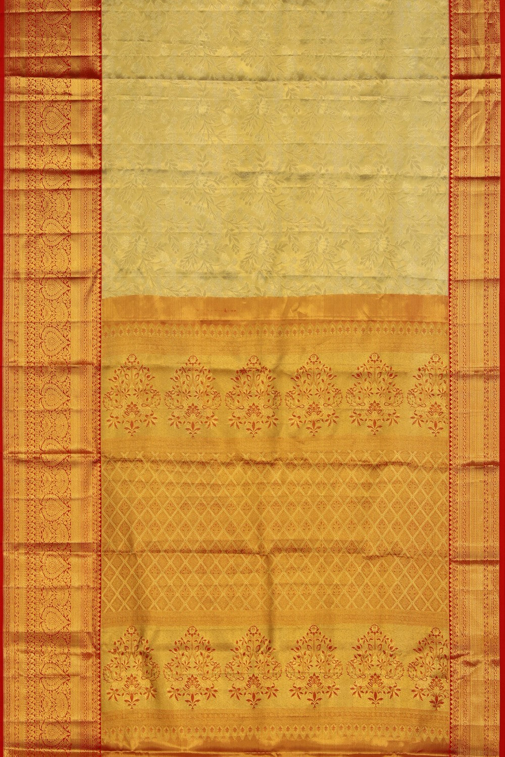 Image of Gold Tissue Brocade Kanchipattu Saree